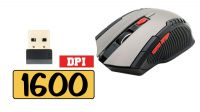 Rato Wireless 1600 Dpi óptico preto