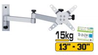 Suporte parede articulado TV Led 13/30" 15Kg cinza