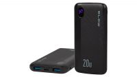 Powerbank USB batería 10000mAh USB-C 2xUSB-A QC3.0 3A Negro