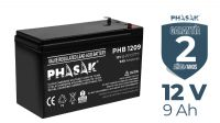 Bateria Phasak 12V 9Ah