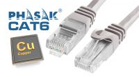 Cable de red UTP PHASAK Cat.6 CU Gris