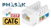 Conector Keystone UTP Cat.6 90º branco
