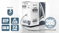Bobina de cable PHASAK UTP Cat. 6 CCA Sólido AWG23 LSZH 305m