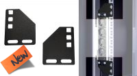 Kit de Soportes de montaje vertical para accesorios de rack Negro (2)