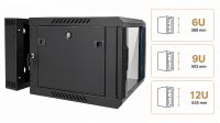 Rack mural desmontado Duplo Corpo 600x600 preto