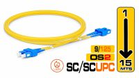 Cabo de fibra óptica monomodo SC-SC 9/125 Duplex