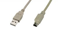 Cabo USB A Macho a Mini Din 6p Macho 1.8m