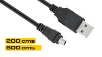 Cabo de conexão USB 2.0 tipo A - Mini B 4 pinos