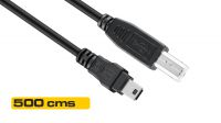 Cabo de conexão USB 2.0 tipo B - Mini A 5 pinos