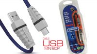 Cabo USB A Macho a mini USB Macho AWG28 azul