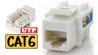 Conector Keystone RJ45 90º UTP Cat. 6 B110 branco