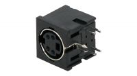 Conector Mini-Din F para soldar de chassis