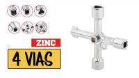 Chave universal metálica para armários controle