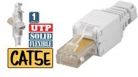 Conector RJ45 Cat. 5E 08P Toolless
