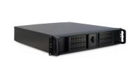 Caixa metálica servidor ATX Rack 19" 2U preta