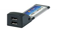 Placa Express Card 34 mm 2/4 portas USB 2.0