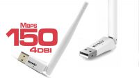 Adaptador USB 2.0 mini Wireless 802.11b/g/n 150 Mbps com antena 4 dBi