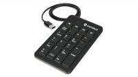 Teclado numérico USB preto