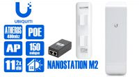 Nanostation M2 2.4Ghz 630mW c/antena dupla polarização 11dBi