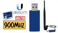Analisador de espectro AirView9 USB 900 MHz antena externa/interna