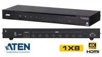 Switch HDMI 8p. 4K RS232 com montagem rack 19" IR